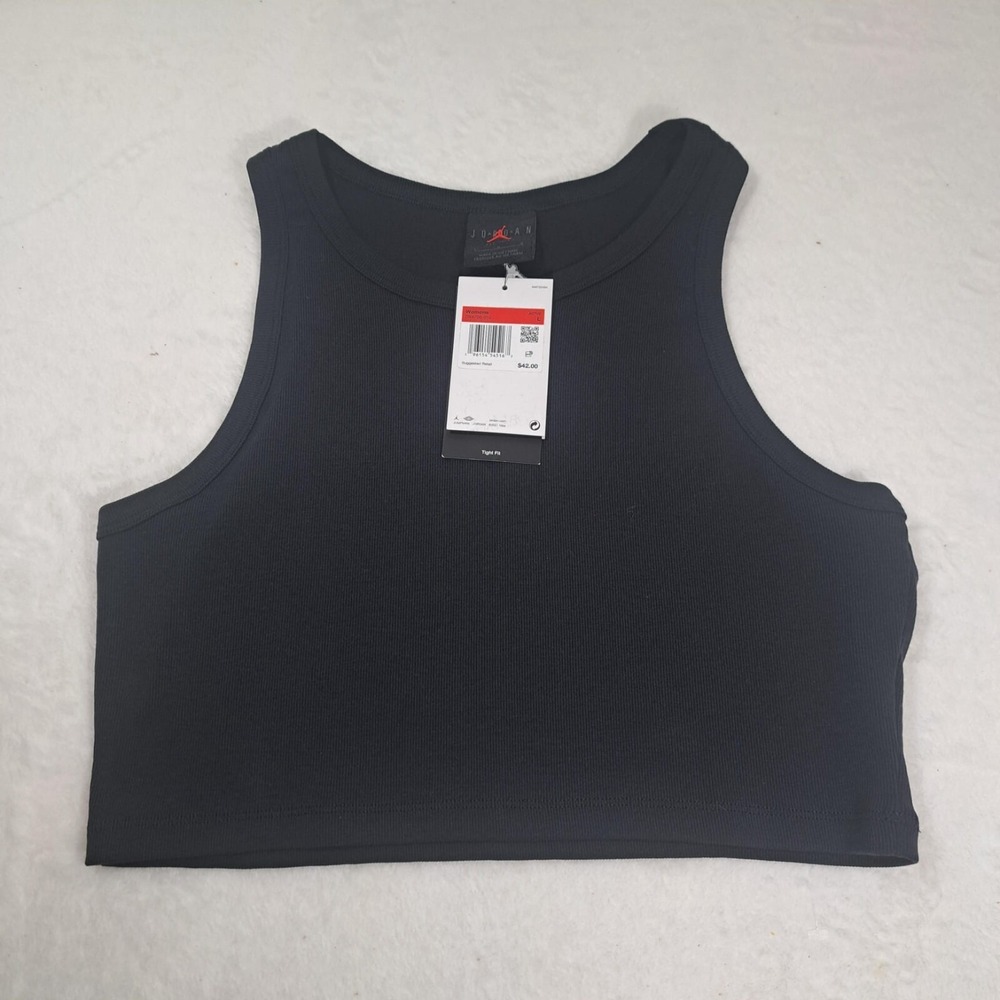 Air Jordan Women's Tank Top DX4700-010‎ Black SZ Large LG Brand New W/ Tags $42 - Picture 6 of 9